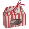 Red and Green Cookie Boxes with Handle